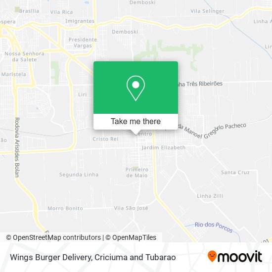 Wings Burger Delivery map