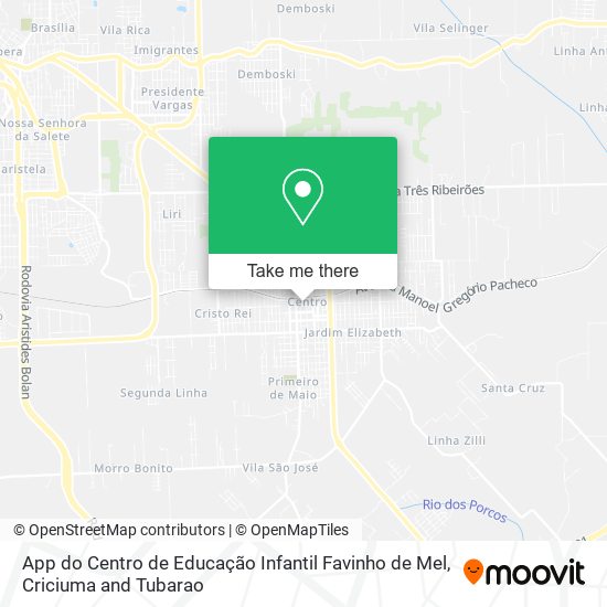 App do Centro de Educação Infantil Favinho de Mel map