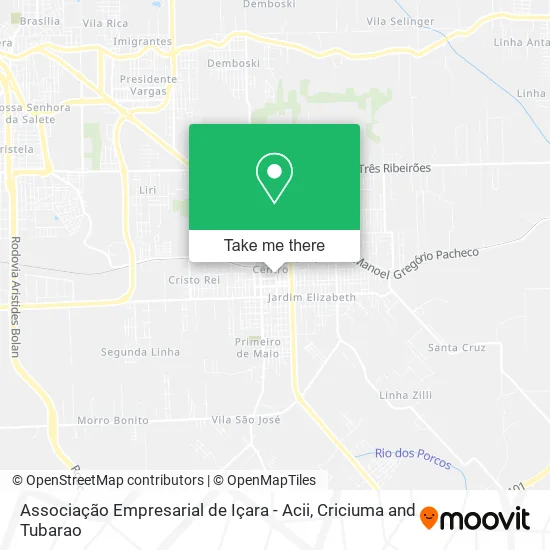 Associação Empresarial de Içara - Acii map