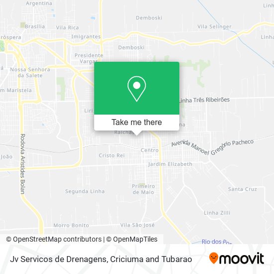 Mapa Jv Servicos de Drenagens