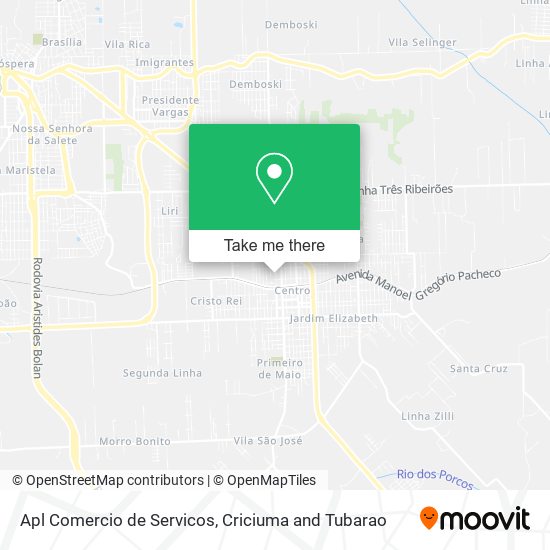 Apl Comercio de Servicos map