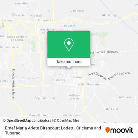 Emef Maria Arlete Bitencourt Lodetti map