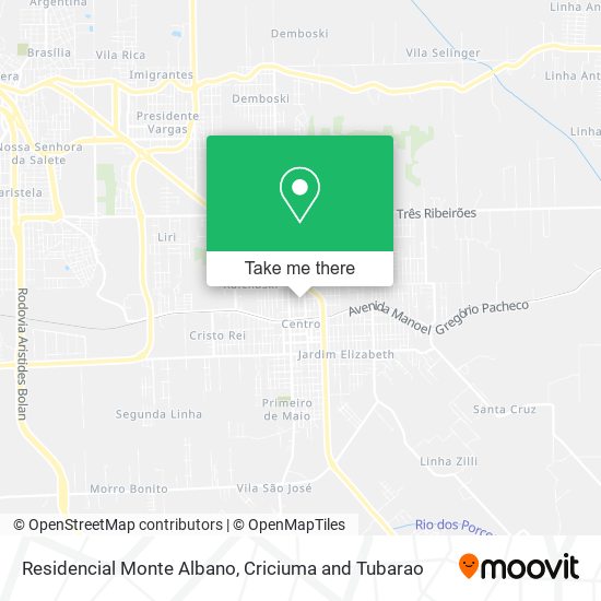 Residencial Monte Albano map