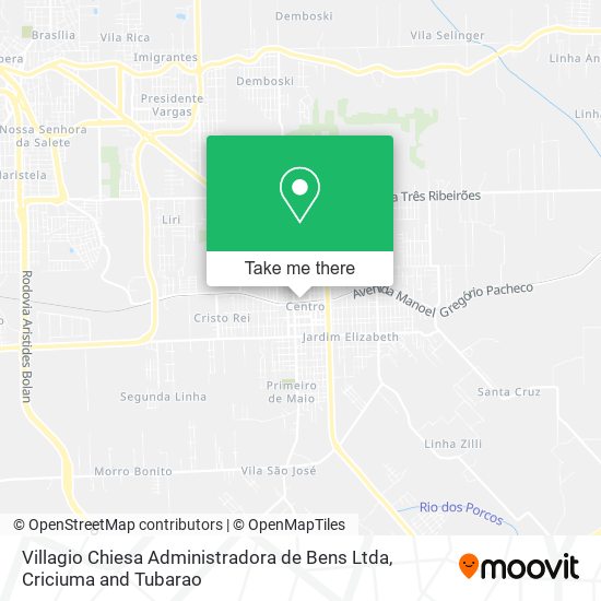 Villagio Chiesa Administradora de Bens Ltda map