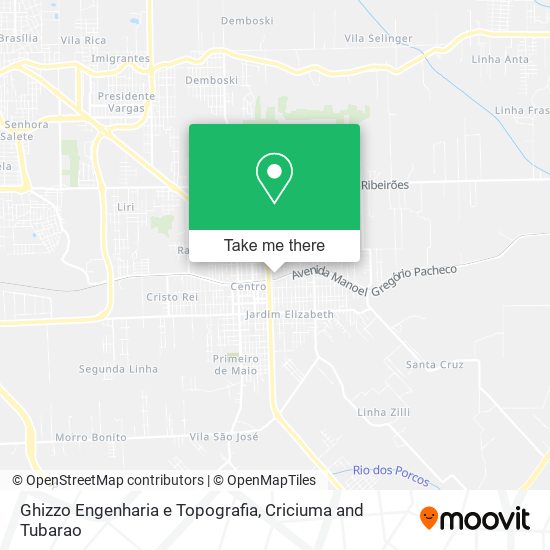 Ghizzo Engenharia e Topografia map