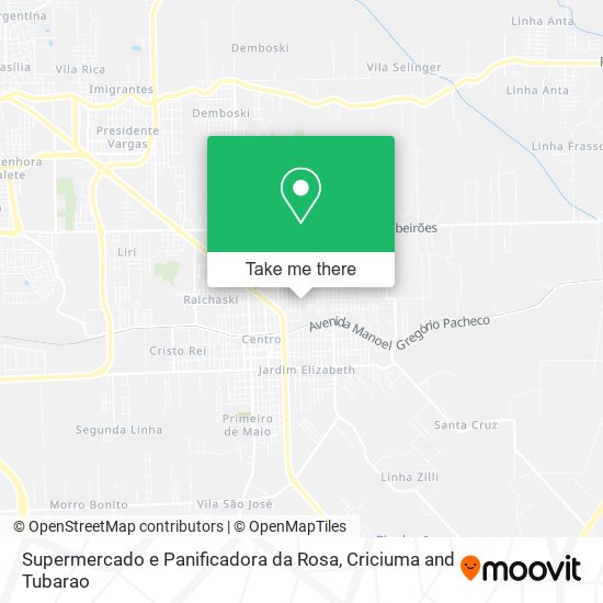 Supermercado e Panificadora da Rosa map