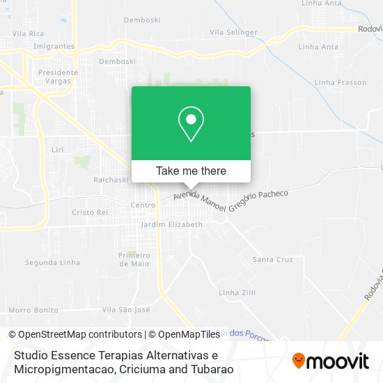 Studio Essence Terapias Alternativas e Micropigmentacao map