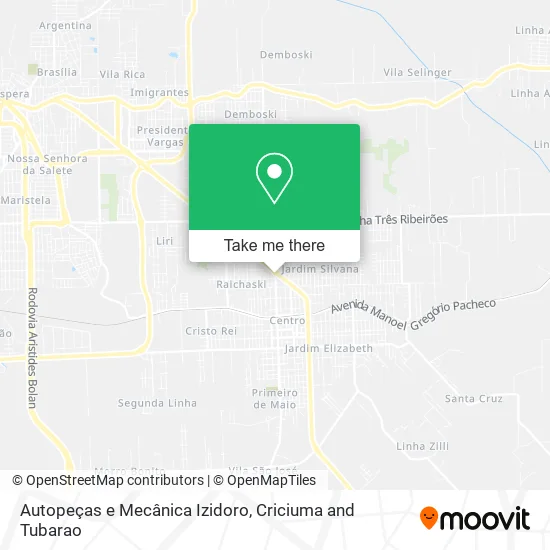 Autopeças e Mecânica Izidoro map