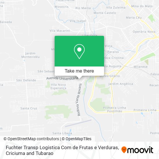 Fuchter Transp Logistica Com de Frutas e Verduras map