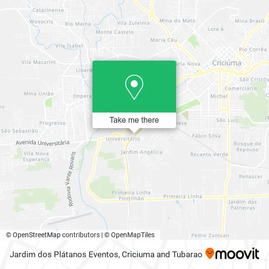 Jardim dos Plátanos Eventos map