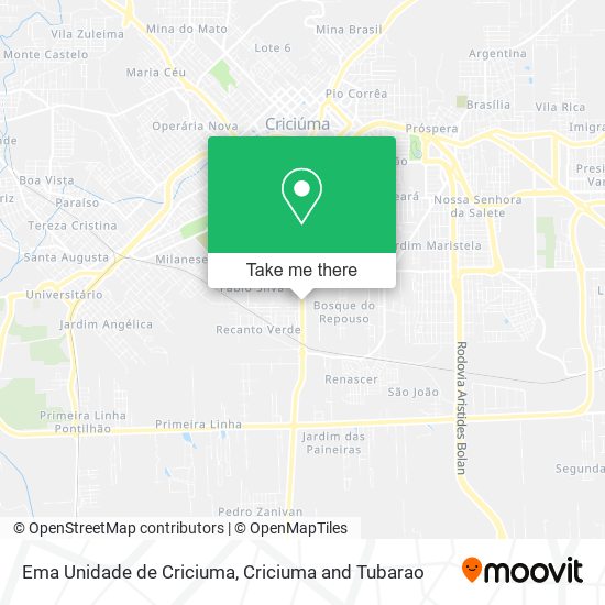Ema Unidade de Criciuma map