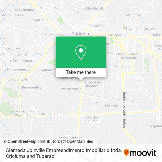 Alameda Joinville Empreendimento Imobiliario Ltda map