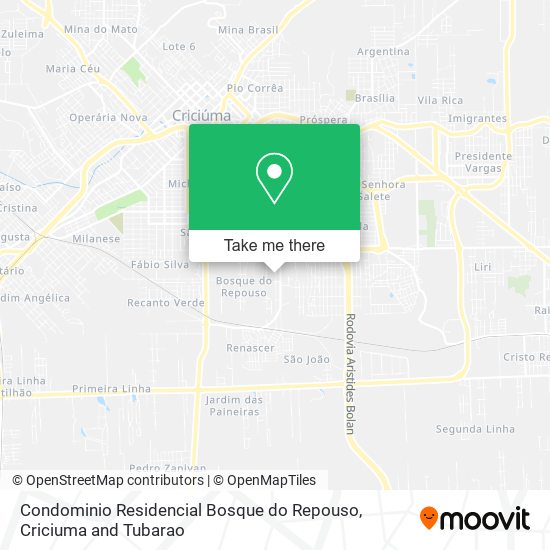 Condominio Residencial Bosque do Repouso map