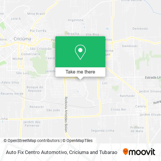 Mapa Auto Fix Centro Automotivo