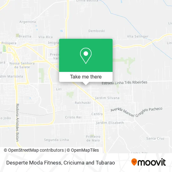 Desperte Moda Fitness map