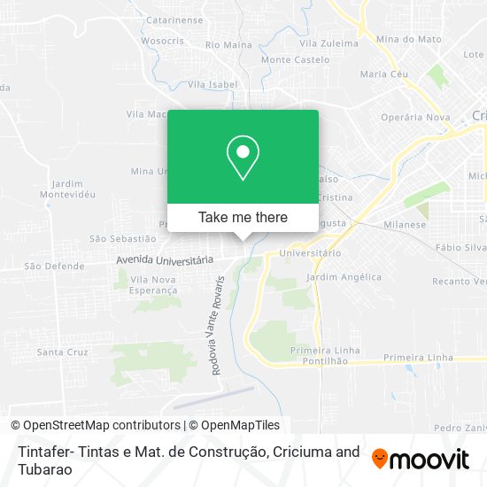 Tintafer- Tintas e Mat. de Construção map