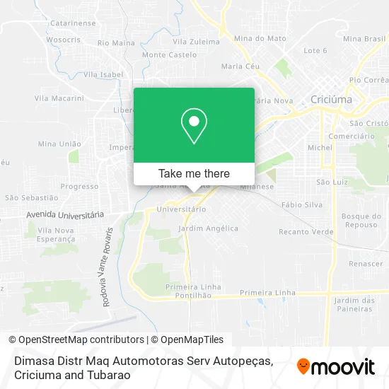 Dimasa Distr Maq Automotoras Serv Autopeças map