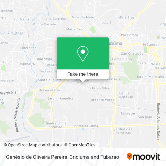 Genésio de Oliveira Pereira map