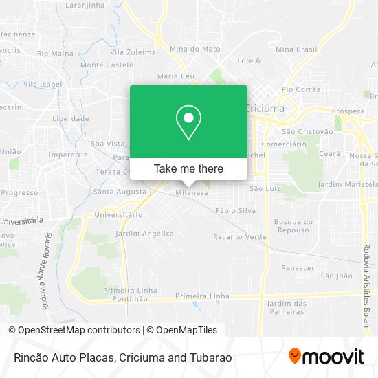 Rincão Auto Placas map