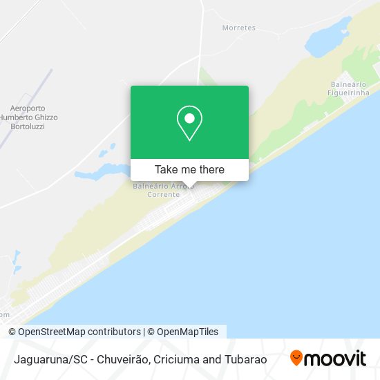 Jaguaruna/SC - Chuveirão map