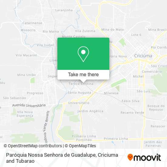 Paróquia Nossa Senhora de Guadalupe map