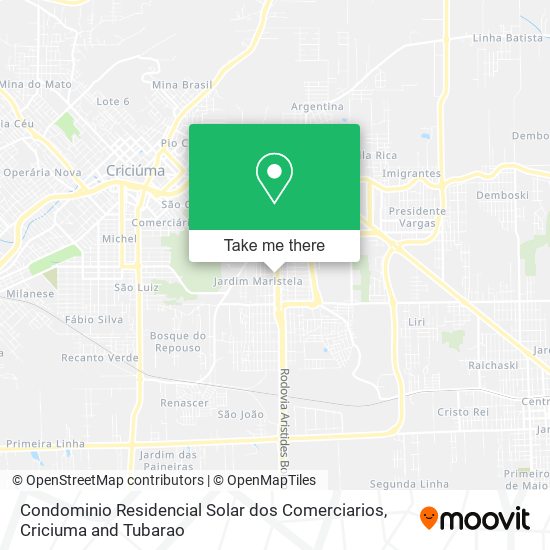 Condominio Residencial Solar dos Comerciarios map