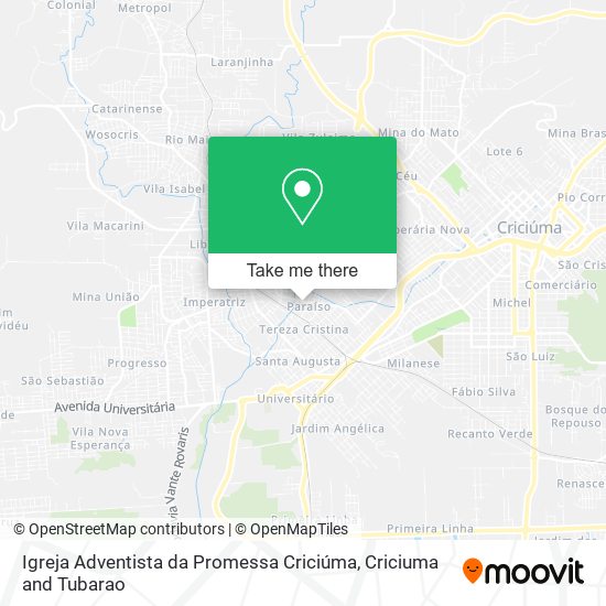 Igreja Adventista da Promessa Criciúma map