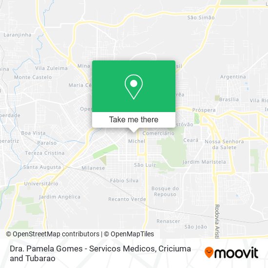 Dra. Pamela Gomes - Servicos Medicos map