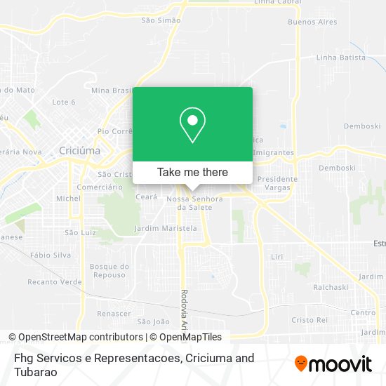 Fhg Servicos e Representacoes map