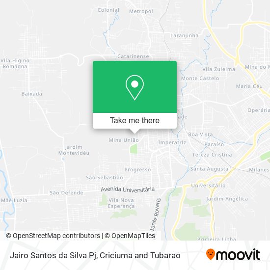 Jairo Santos da Silva Pj map