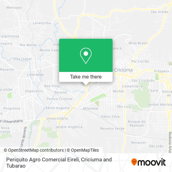 Periquito Agro Comercial Eireli map