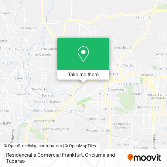 Residencial e Comercial Frankfurt map