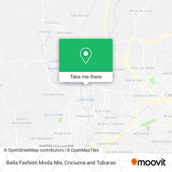 Bella Fashion Moda Mix map