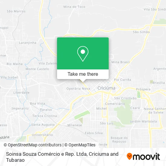 Soinsa Souza Comércio e Rep. Ltda map