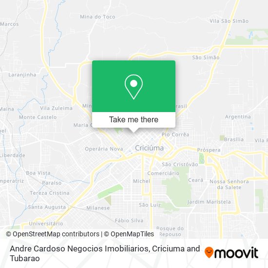 Andre Cardoso Negocios Imobiliarios map