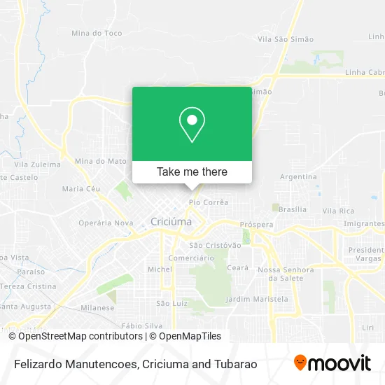 Felizardo Manutencoes map