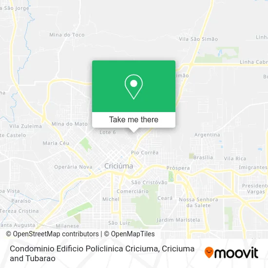 Condominio Edificio Policlinica Criciuma map