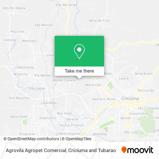 Agrovila Agropet Comercial map