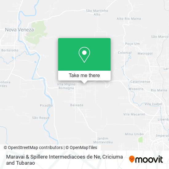 Maravai & Spillere Intermediacoes de Ne map