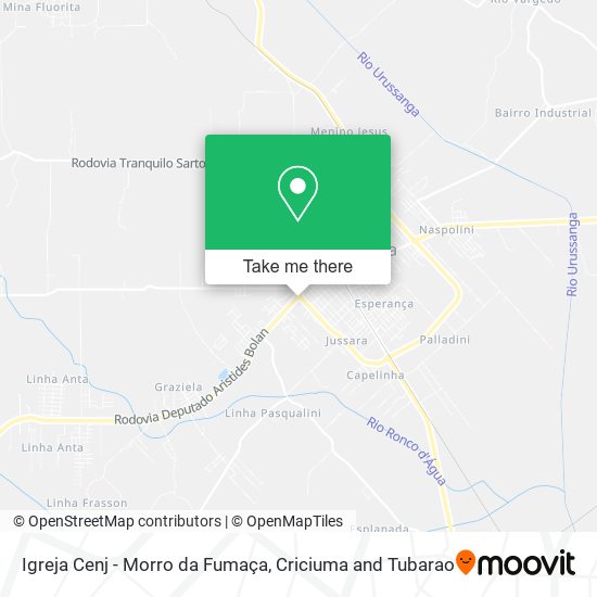 Igreja Cenj - Morro da Fumaça map