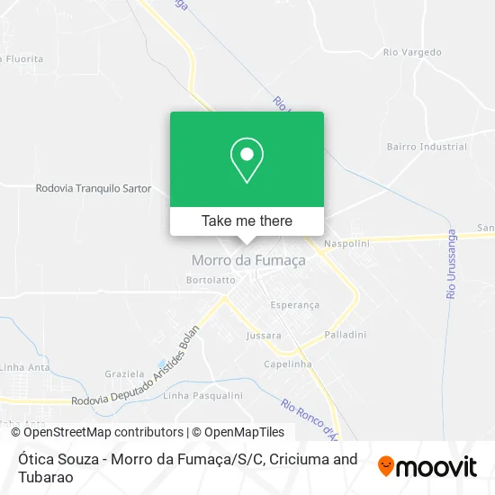 Ótica Souza - Morro da Fumaça / S/C map