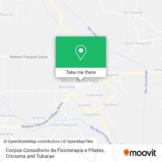 Mapa Corpus Consultorio de Fisioterapia e Pilates