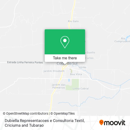 Dubiella Representacoes e Consultoria Textil map