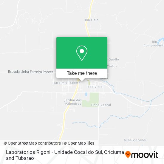 Laboratorios Rigoni - Unidade Cocal do Sul map