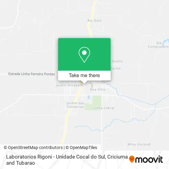 Laboratorios Rigoni - Unidade Cocal do Sul map
