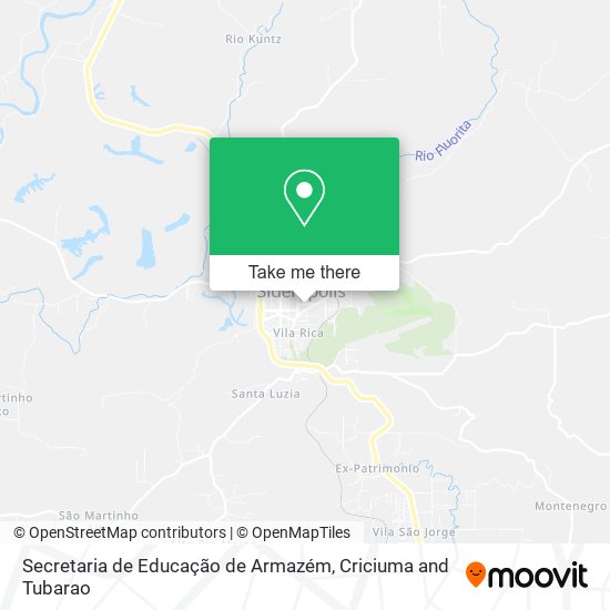 Mapa Secretaria de Educação de Armazém