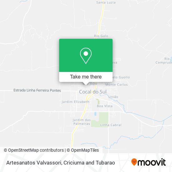 Artesanatos Valvassori map