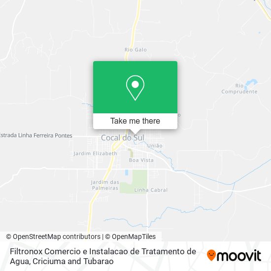 Filtronox Comercio e Instalacao de Tratamento de Agua map