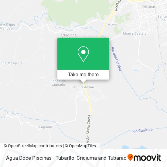 Água Doce Piscinas - Tubarão map