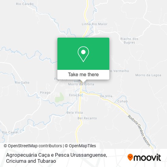 Agropecuária Caça e Pesca Urussanguense map